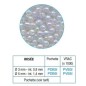Perles / billes  plastique irisées