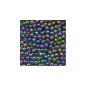 Perles / billes  plastique arc en ciel