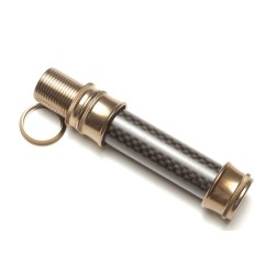 Porte moulinet downlocking fumé insert carbone SKELETON (29 g)