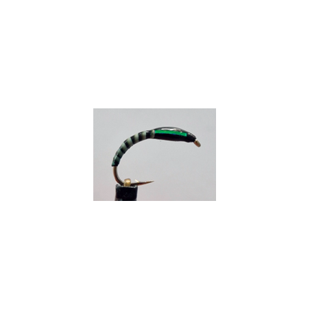 Gambe 5 nymphes quill turquoise ouies perles