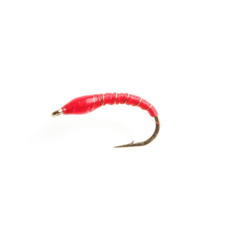 Nymphe rouge tinsel rond or